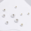 Wholesale Silver Round Barrel Beads Electroplated For Diy Bracelet And Necklace