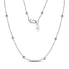 Wholesale Silver 925 Silver O Word Chain Jewelry With Cartoon Style And Electroplating Processing For Unisex