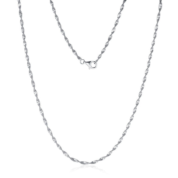 Wholesale Silver 925 Silver O Word Chain Jewelry With Cartoon Style And Electroplating Processing For Unisex