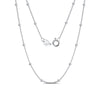 Wholesale Silver 925 Silver O Word Chain Jewelry With Cartoon Style And Electroplating Processing For Unisex