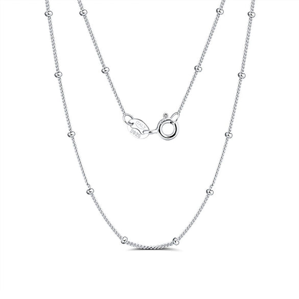 Wholesale Silver 925 Silver O Word Chain Jewelry With Cartoon Style And Electroplating Processing For Unisex