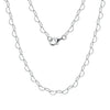 Wholesale Silver 925 Silver O Word Chain Jewelry With Cartoon Style And Electroplating Processing For Unisex