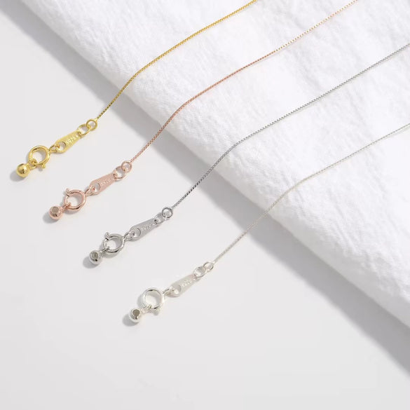 Wholesale 925 Silver Simple Geometric Ochain Clavicle Chain For Women With Electroplating