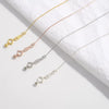 Wholesale 925 Silver Simple Geometric Ochain Clavicle Chain For Women With Electroplating