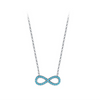 Wholesale 925 Silver Simple Wireless Symbol Pendant Necklace For Women