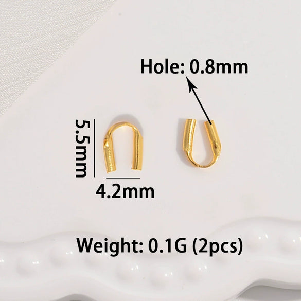 Wholesale Silver Ushaped Buckle Beaded Coil Bracelet And Necklace Accessories Electroplated Minimalist Style