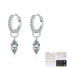 Wholesale 925 Silver Water Drops Full Diamond Earrings For Women With Electroplating Elegant And Minimalist Style