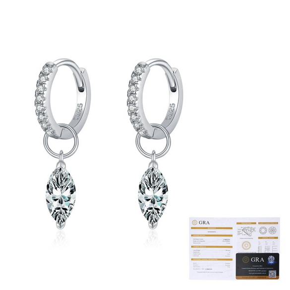Wholesale 925 Silver Water Drops Full Diamond Earrings For Women With Electroplating Elegant And Minimalist Style