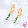 Wholesale 925 Silver Women's Colorful Dopamine Earrings With Geometric Design And Electroplating Process