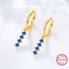 Wholesale 925 Silver Women's Colorful Dopamine Earrings With Geometric Design And Electroplating Process