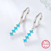 Wholesale 925 Silver Women's Colorful Dopamine Earrings With Geometric Design And Electroplating Process