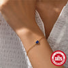 Wholesale 925 Silver Women's Cool Simple Geometric Love Bracelet With Electroplating