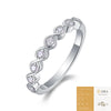 Wholesale 925 Silver Women's Fashion Geometric Moissanite Ring