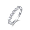 Wholesale 925 Silver Women's Fashion Geometric Moissanite Ring