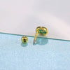 Wholesale 925 Silver Women's Geometric Ear Studs With Elk Snowflake Christmas Tree Love Design Electroplated