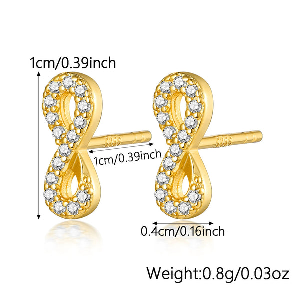 Wholesale 925 Silver Women's Geometric Lightning Cross Symbols Electroplated Earrings