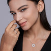 Wholesale 925 Silver Women's Geometric Moissanite Ring Set With Diamonds