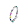 Wholesale 925 Silver Women's Geometric Ring With Zircon Design