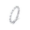 Wholesale 925 Silver Women's Geometric Ring With Zircon Design