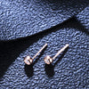 Wholesale 925 Silver Women's Simple Bubble Earrings With Moissanite And Diamond Design And Letters Numbers Text Pattern