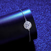 Wholesale 925 Silver Women's Simple Geometry Mosan Diamond Bracelet
