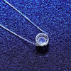 Wholesale 925 Silver Women's Simple Geometry Mosan Diamond Bracelet