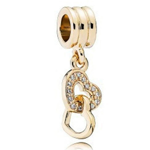Wholesale Silverplated Metal Pendant Beads With Golden Bees And Totem Pattern Electroplated Diy Pendant Accessories