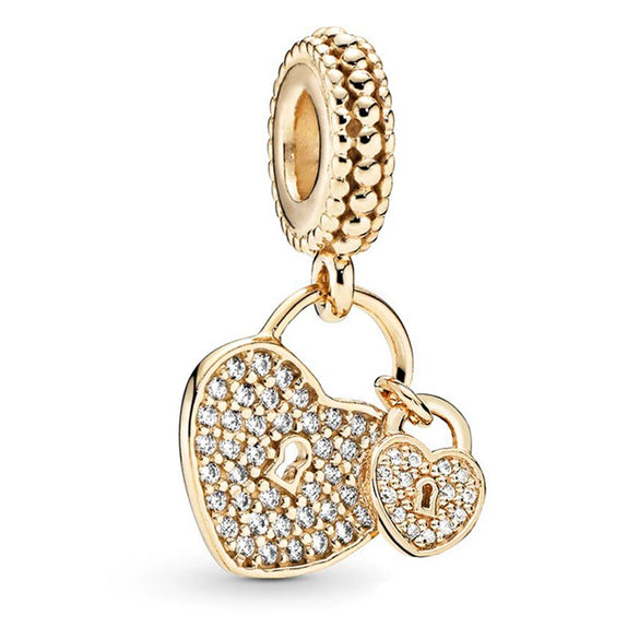 Wholesale Silverplated Metal Pendant Beads With Golden Bees And Totem Pattern Electroplated Diy Pendant Accessories