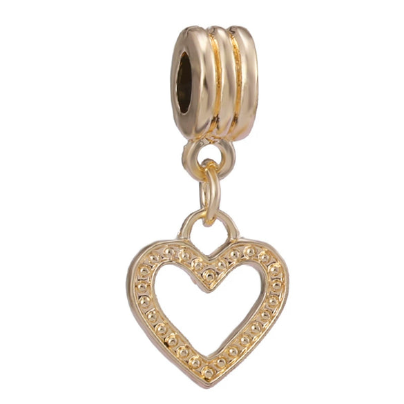 Wholesale Silverplated Metal Pendant Beads With Golden Bees And Totem Pattern Electroplated Diy Pendant Accessories