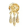 Wholesale Silverplated Metal Pendant Beads With Golden Bees And Totem Pattern Electroplated Diy Pendant Accessories