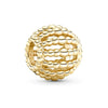 Wholesale Silverplated Metal Pendant Beads With Golden Bees And Totem Pattern Electroplated Diy Pendant Accessories
