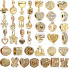 Wholesale Silverplated Metal Pendant Beads With Golden Bees And Totem Pattern Electroplated Diy Pendant Accessories