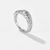 Wholesale Simple All Match Retro Niche Irregular Ring For Women Copper Electroplated With Platinum Or 18K Gold