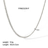 Wholesale Simple Allmatch Hiphop Style Stainless Steel Necklace With Regular Chain And Geometric Design Vacuum Real Gold Electroplated In Pvd Furnace For Men And Women