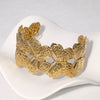 Wholesale Simple Animal Style Electroplated Stainless Steel Butterfly Bracelet With Open Design