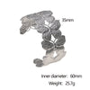 Wholesale Simple Animal Style Electroplated Stainless Steel Butterfly Bracelet With Open Design