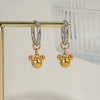 Wholesale Simple Ball Earrings For Women Stainless Steel Geometric Style Pvd Vacuum Real Gold Plated Waterproof Nonfading