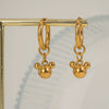 Wholesale Simple Ball Earrings For Women Stainless Steel Geometric Style Pvd Vacuum Real Gold Plated Waterproof Nonfading