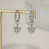Wholesale Simple Ball Earrings For Women Stainless Steel Geometric Style Pvd Vacuum Real Gold Plated Waterproof Nonfading