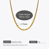 Wholesale Simple Blade Chain Necklace With Geometric Design For Ladies Stainless Steel Jewelry With Electroplating