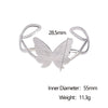 Wholesale Simple Butterfly Design Electroplated Stainless Steel Bracelet For Women