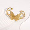 Wholesale Simple Butterfly Design Electroplated Stainless Steel Bracelet For Women