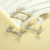 Wholesale Simple Butterfly Shaped Stainless Steel Breast Ring With Zircon