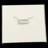 Wholesale Simple Charming Unisex Zircon Necklace With Geometric Design Copper Snake Bone Chain Three Color Optional