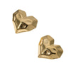 Wholesale Simple Cold Style Heartshaped Stainless Steel Electroplated Earrings For Women