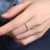 Wholesale Simple Colorful Geometric Copper Ring Inlaid Zircon For Women
