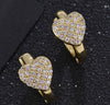 Wholesale Simple Colorful Zircon Ring Copper Micro Inlay Unisex