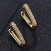 Wholesale Simple Colorful Zircon Ring Copper Micro Inlay Unisex