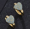 Wholesale Simple Colorful Zircon Ring Copper Micro Inlay Unisex