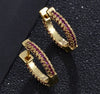 Wholesale Simple Colorful Zircon Ring Copper Micro Inlay Unisex